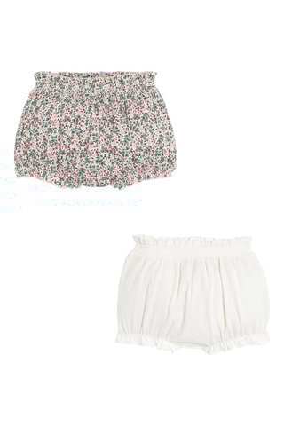 2 shorts - Blanco y rosa