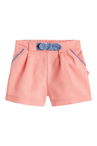 Short de lino - Rosa