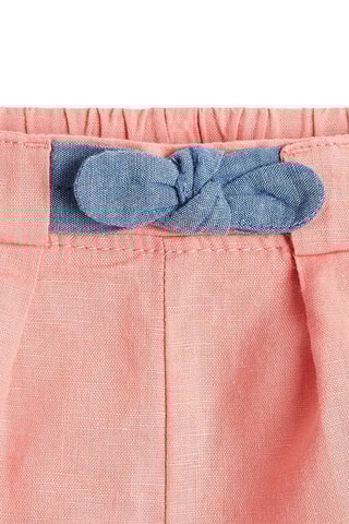 Short de lino - Rosa