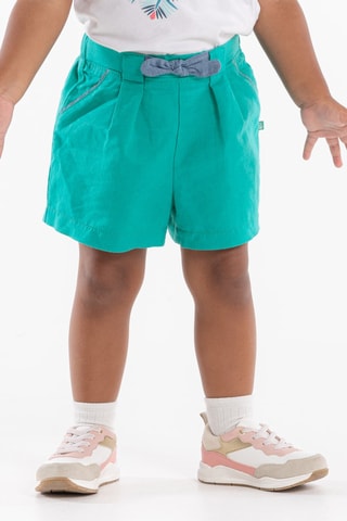 Short de lino - Verde