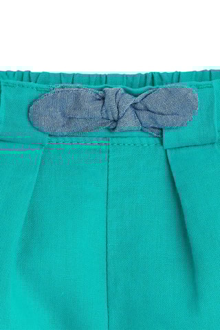 Short de lino - Verde