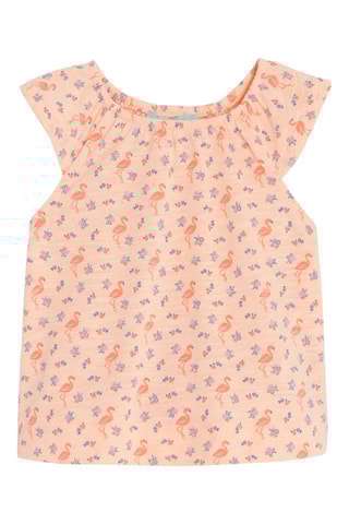 Blusa y short - Salmón y coral