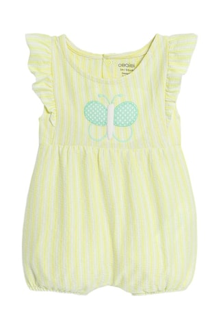 Body y mono - Blanco y amarillo