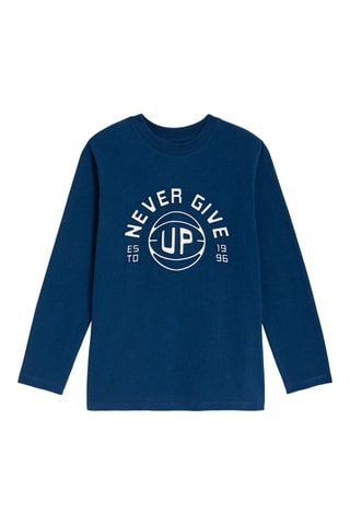 Camiseta - Azul cobalto - Okaïdi