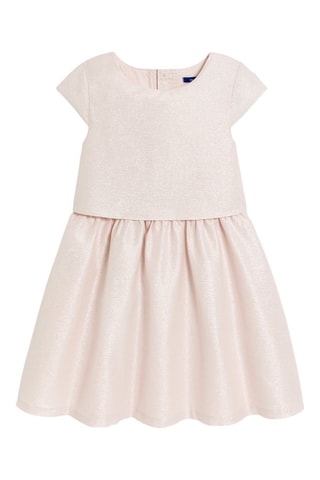 Vestido efecto doble prenda - Rosa empolvado - Okaïdi