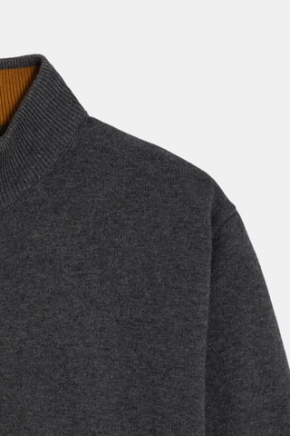 Cárdigan - Gris oscuro jaspeado - Okaïdi