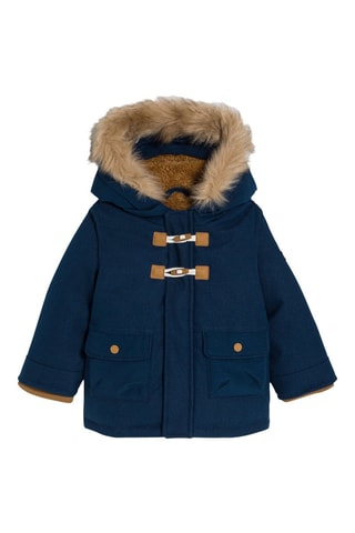Parka con capucha - Azul oscuro - Obaïbi