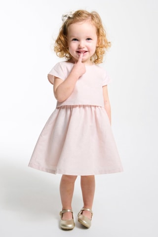 Vestido efecto doble prenda - Rosa - Obaïbi