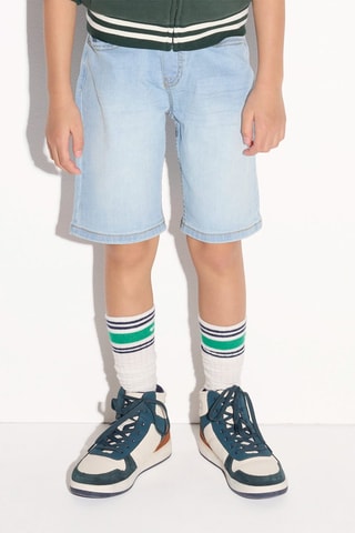 Bermudas vaqueras - Celeste - Okaïdi