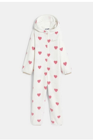 Mono de pijama - Blanco y rosa - Okaïdi