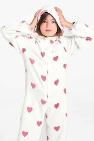 Mono de pijama - Blanco y rosa - Okaïdi