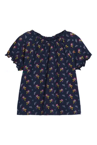 Blusa y peto - Blanco y azul noche - Obaïbi