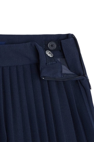 Falda plisada - Azul marino - Okaïdi