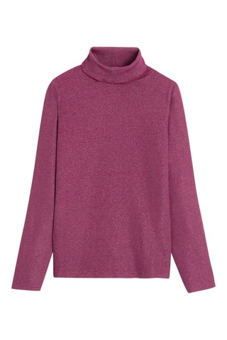 Jersey fino - Violeta jaspeado - Okaïdi