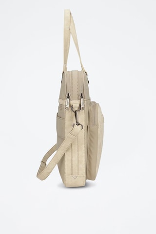 Porte-ordinateur Jana - Beige et argenté