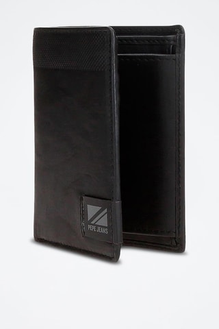 Portefeuille en cuir Topper - Noir