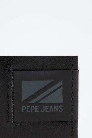 Portefeuille en cuir Topper - Noir