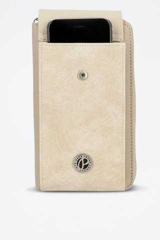 Etui pour téléphone Jana - Beige et argenté