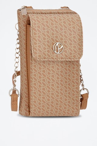 Sac bandoulière Megan - Marron et beige