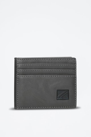 Porte-carte cuir Chief - Gris