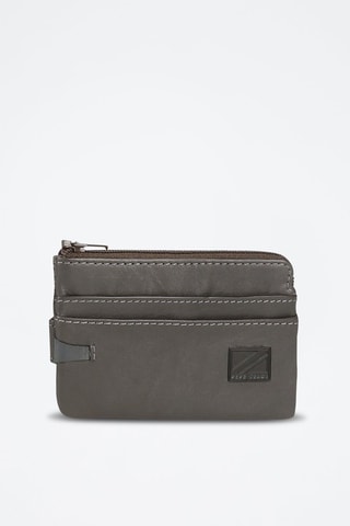 Porte-monnaie en cuir Marshal - Marron