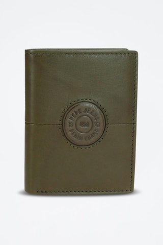 Portefeuille en cuir Cracker - Vert