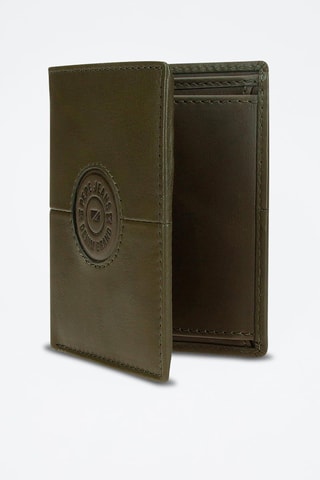 Portefeuille en cuir Cracker - Vert