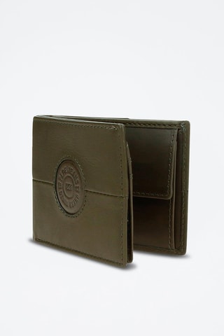 Portefeuille en cuir Cracker - Vert