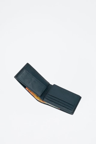 Portefeuille en cuir Marshal - Bleu