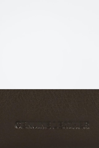 Porte-monnaie en cuir Badge - Gris