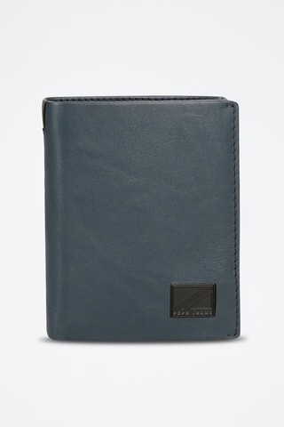 Portefeuille en cuir Marshal - Bleu