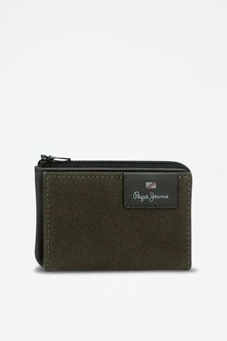 Porte-monnaie en cuir Hilltop - Vert