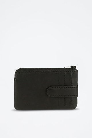 Porte-monnaie en cuir Marshal - Noir