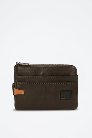 Porte-monnaie en cuir Marshal - Marron