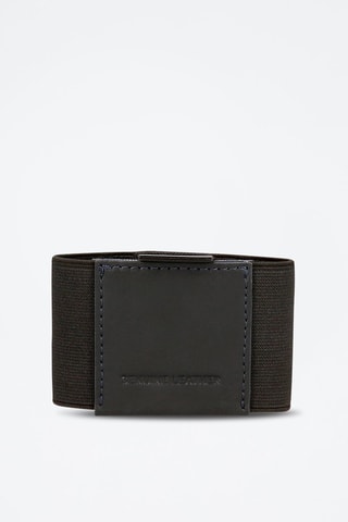 Porte-carte en cuir Badge - Marron