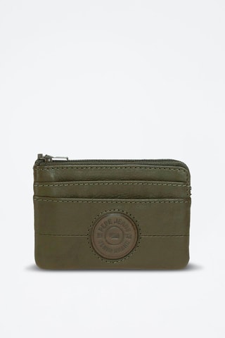 Porte-monnaie en cuir Cracker - Vert