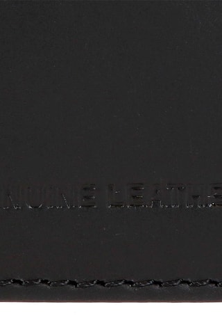 Porte-monnaie en cuir Cracker - Noir