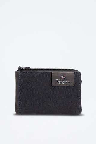 Porte-monnaie en cuir Hilltop - Bleu