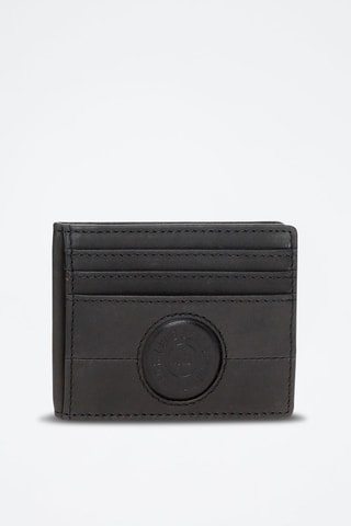 Porte-cartes en cuir Cracker - Noir