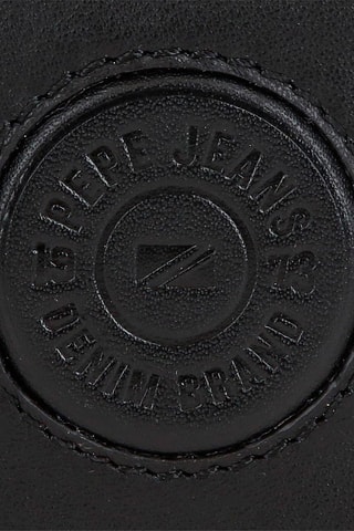 Porte-cartes en cuir Cracker - Noir