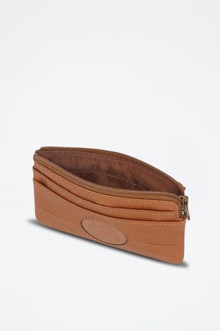 Portefeuille en cuir Cracker - Beige