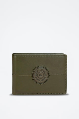 Portefeuille en cuir Cracker - Vert