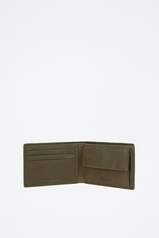 Portefeuille en cuir Cracker - Vert