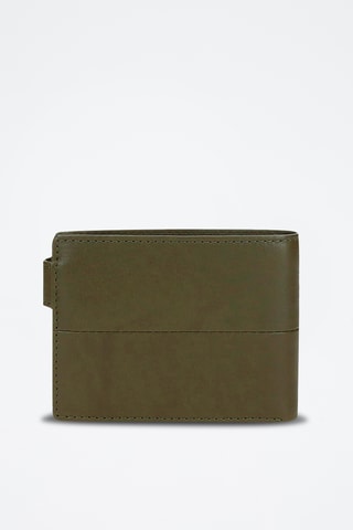 Portefeuille en cuir Cracker - Vert