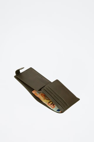 Portefeuille en cuir Cracker - Vert