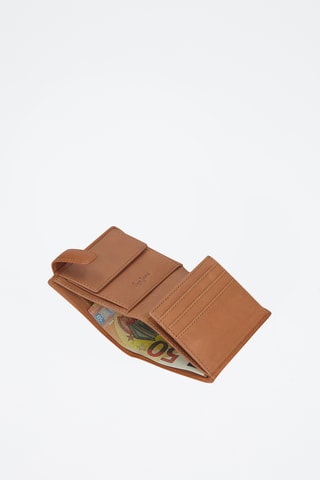 Portefeuille en cuir Cracker - Beige