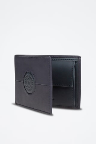 Portefeuille en cuir Cracker - Bleu