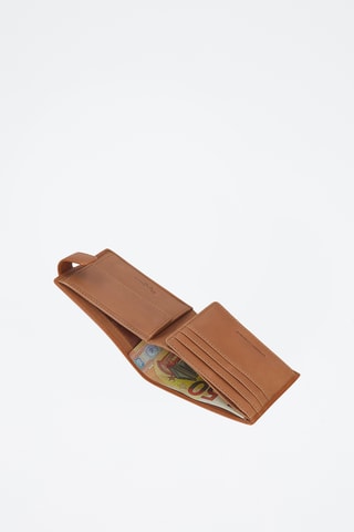 Portefeuille en cuir Cracker - Beige