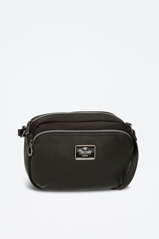 Sac bandoulière Christine - Noir et argenté