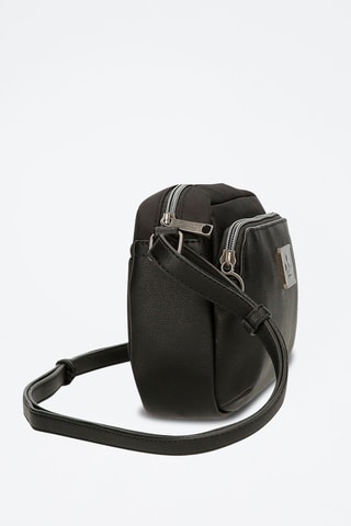 Sac bandoulière Christine - Noir et argenté